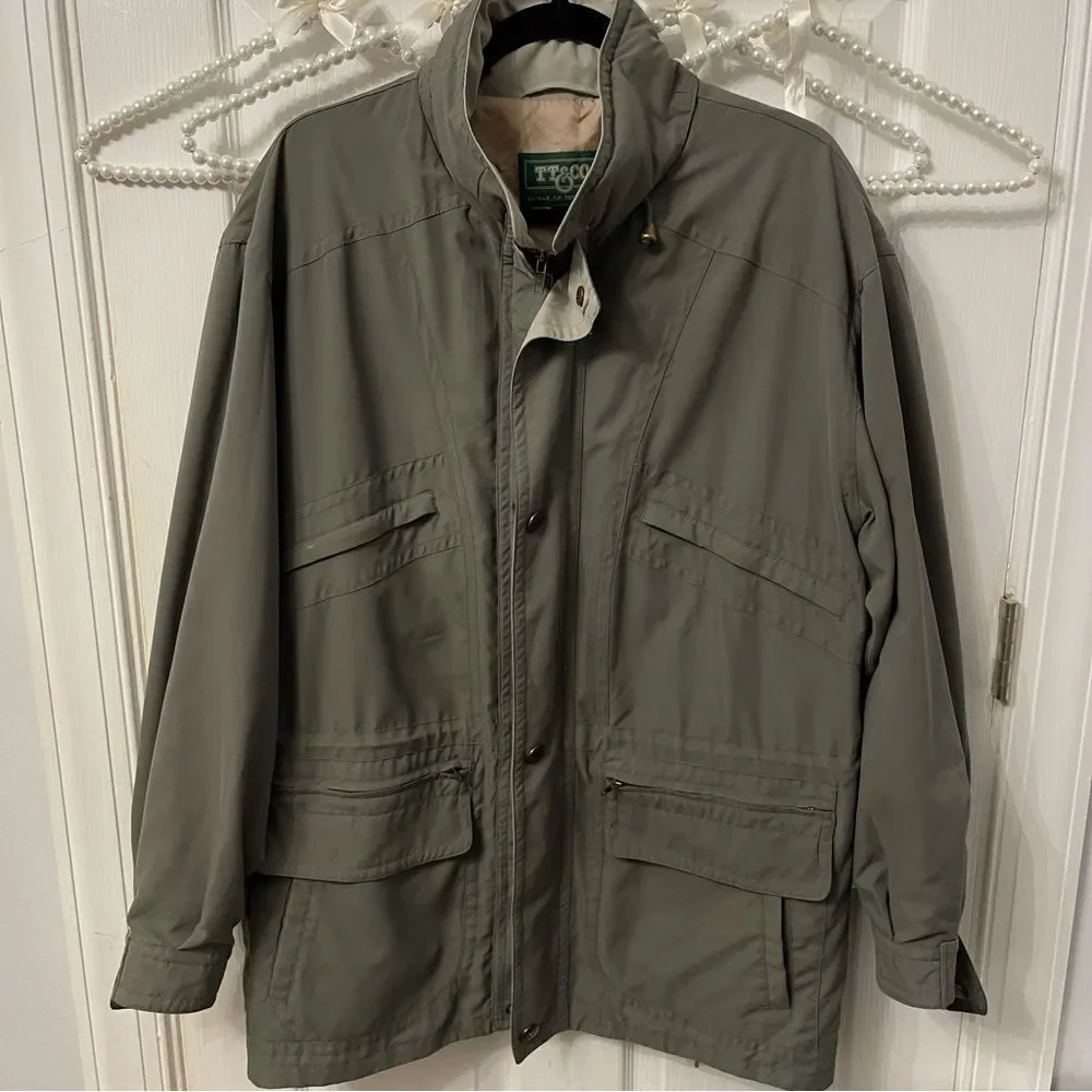 Vintage TT & CO. Men's Green Jacket